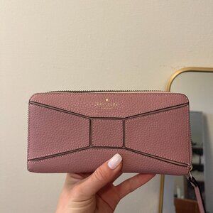 Kate Spade Pink Wallet with Bow